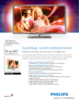 Philips 32PFL7406K/02 Product Datasheet