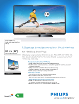 Philips 32PFL4007K/12 Product Datasheet