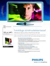 Philips 40PFL6505H/12 Product Datasheet