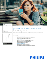 Philips SHB5250WT/00 Product Datasheet