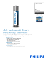 Philips LR03E4B/10 Product Datasheet