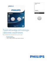 Philips CR2025P2/01B Product Datasheet