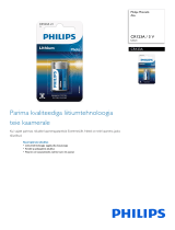 Philips CR123A/01B Product Datasheet