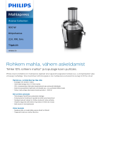 Philips HR1869/70 Product Datasheet