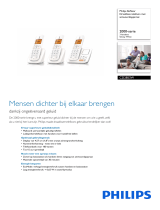 Philips CD2853W/BE Product Datasheet