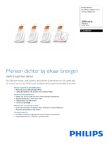 Philips CD2854W/BE Product Datasheet
