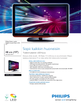 Philips 19PFL3405H/12 Product Datasheet
