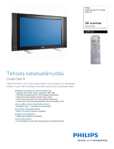 Philips 26PF3321/10 Product Datasheet