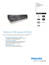Philips DVDR3432V/12 Product Datasheet