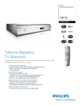 Philips DVDR7250H/58 Product Datasheet