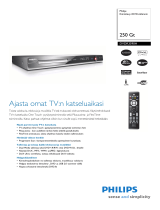 Philips DVDR3590H/58 Product Datasheet