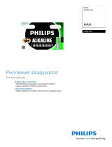 Philips LR03-P10/00M Product Datasheet