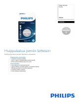 Philips CR2430/00B Product Datasheet