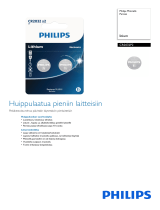 Philips CR2032P2/01B Product Datasheet