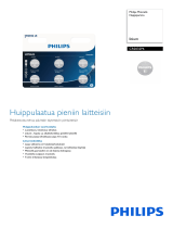 Philips CR2032P6/01B Product Datasheet