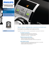 Saeco HD8833/11 Product Datasheet