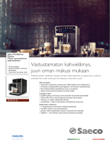 Saeco SM5572/10 Product Datasheet