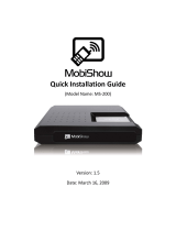Awind mobishow ms-200 Quick Installation Manual