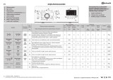 Bauknecht WAT Prime 752 Di Program Chart