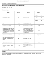 Whirlpool WIO 3O33 DEL Product Information Sheet