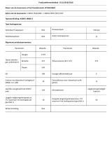 KitchenAid KCBDS 18600 2 Product Information Sheet