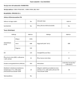 Whirlpool SP40 801 EU 1 Product Information Sheet