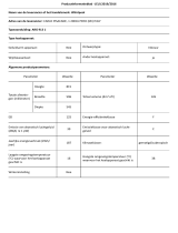 KitchenAid ARG 104701 Product Information Sheet