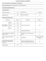 Whirlpool WHE39352 FO Product Information Sheet
