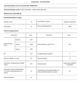 Whirlpool WHE 4600 Product Information Sheet