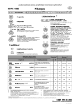 KitchenAid KDFX 6010 Program Chart