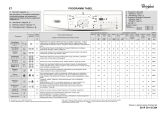 Whirlpool AWO/D 43140 Program Chart