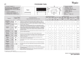 Whirlpool AWOC 0614 Program Chart