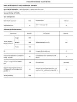 Whirlpool W7 WC711 Product Information Sheet