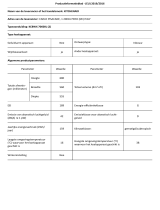 KitchenAid KCBWX 70600L0 Product Information Sheet