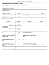 Whirlpool ARG 9421 1N Product Information Sheet