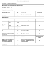 Whirlpool W84BE 72 X 2 Product Information Sheet