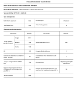 Whirlpool W7 921O K AQUA Product Information Sheet