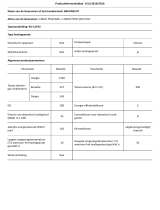 Bauknecht KSI 12VF2 Product Information Sheet