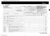 Whirlpool AWM 1000 EX Program Chart