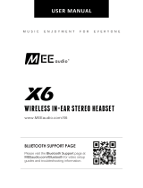 Mee Audio X6 Kasutusjuhend