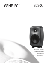 Genelec 8030C Studio Monitor Kasutusjuhend