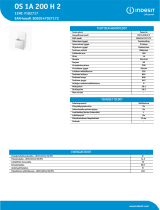 Indesit OS 1A 200 H 2 Product data sheet