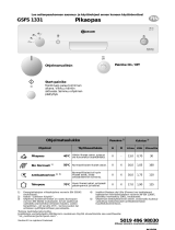 Bauknecht GSFS 1331 WS Program Chart