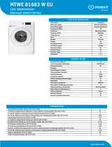 Indesit MTWE 81683 W EU NEL Data Sheet