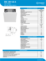 Indesit DIC 3B+16 A Product data sheet