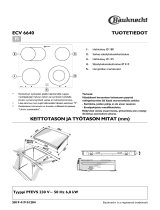 Bauknecht ECV 3460 IN Program Chart