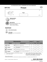 Whirlpool ADP 5441/1 WH Program Chart