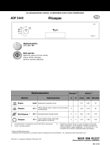 Whirlpool ADP 5440/1 WH Program Chart