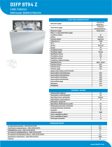 Indesit DIFP 8T94 Z Product data sheet