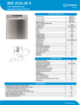 Indesit DUC 2C24 AC X NEL Data Sheet